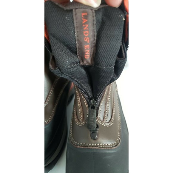 Lands End Womens 181974 Mid Calf Zip Front Insulated Snow Boot Size 7 main image 7